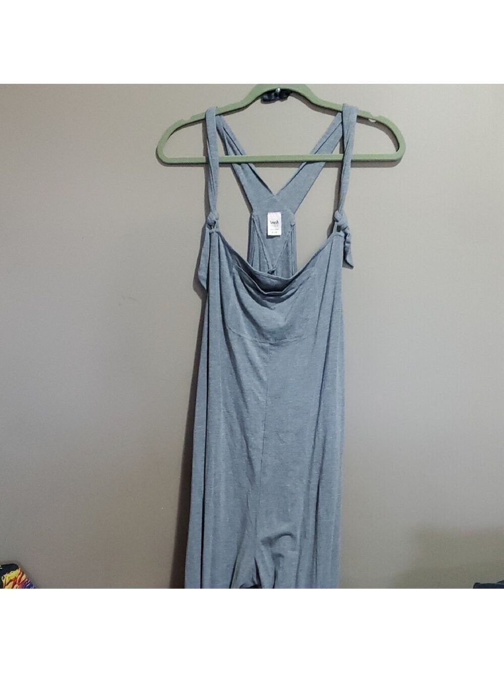 Smash & Tess Gray Sleeveless Jumpsuit Size XL